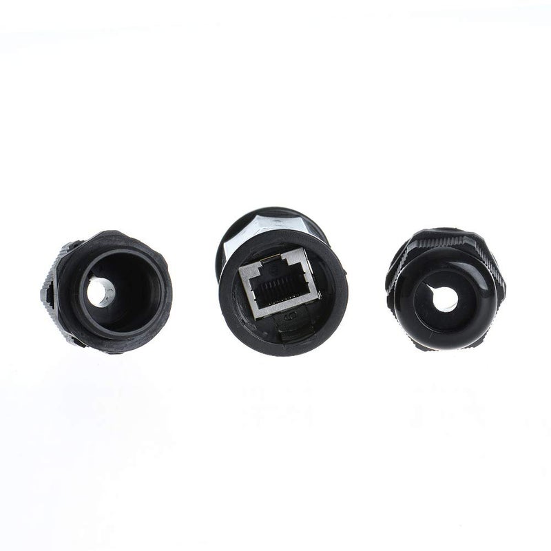 Anmbest 5PCS M22Z Shielded RJ45 Waterproof Cat5/5e/6 8P8C Connector IP67 Ethernet LAN Cable Connector Double Head Outdoor LAN Coupler Adapter Female to Female - Image 3